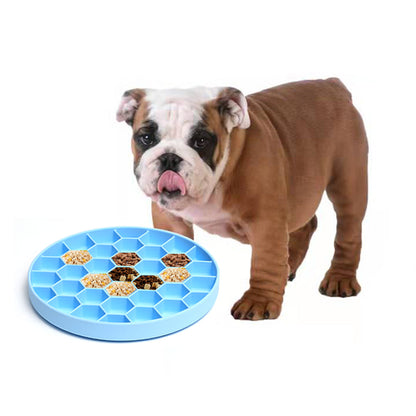 Mr. Peanut's Silicone Slow Feeder Dog Bowl