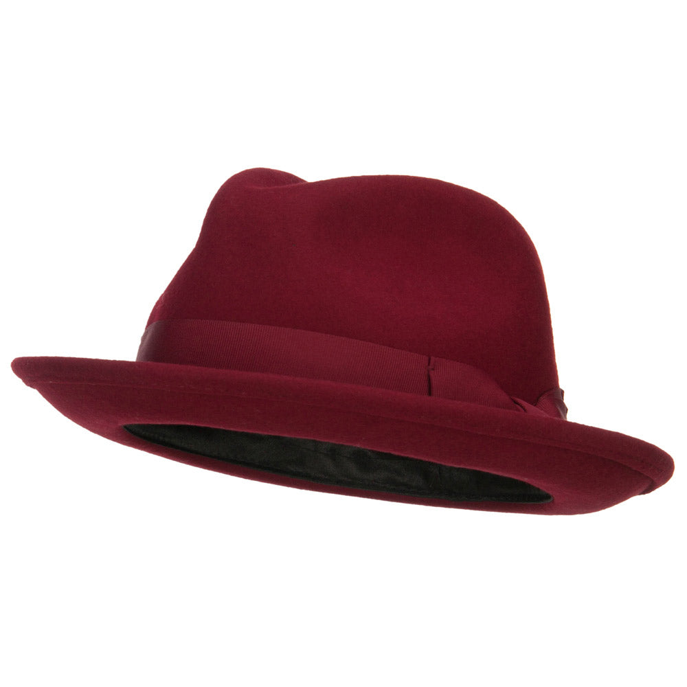 Women's Wool Felt Ribbon Fedora