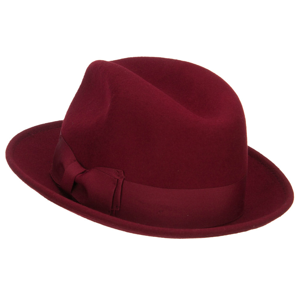 Women's Wool Felt Ribbon Fedora