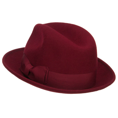 Women's Wool Felt Ribbon Fedora