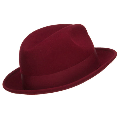 Women's Wool Felt Ribbon Fedora