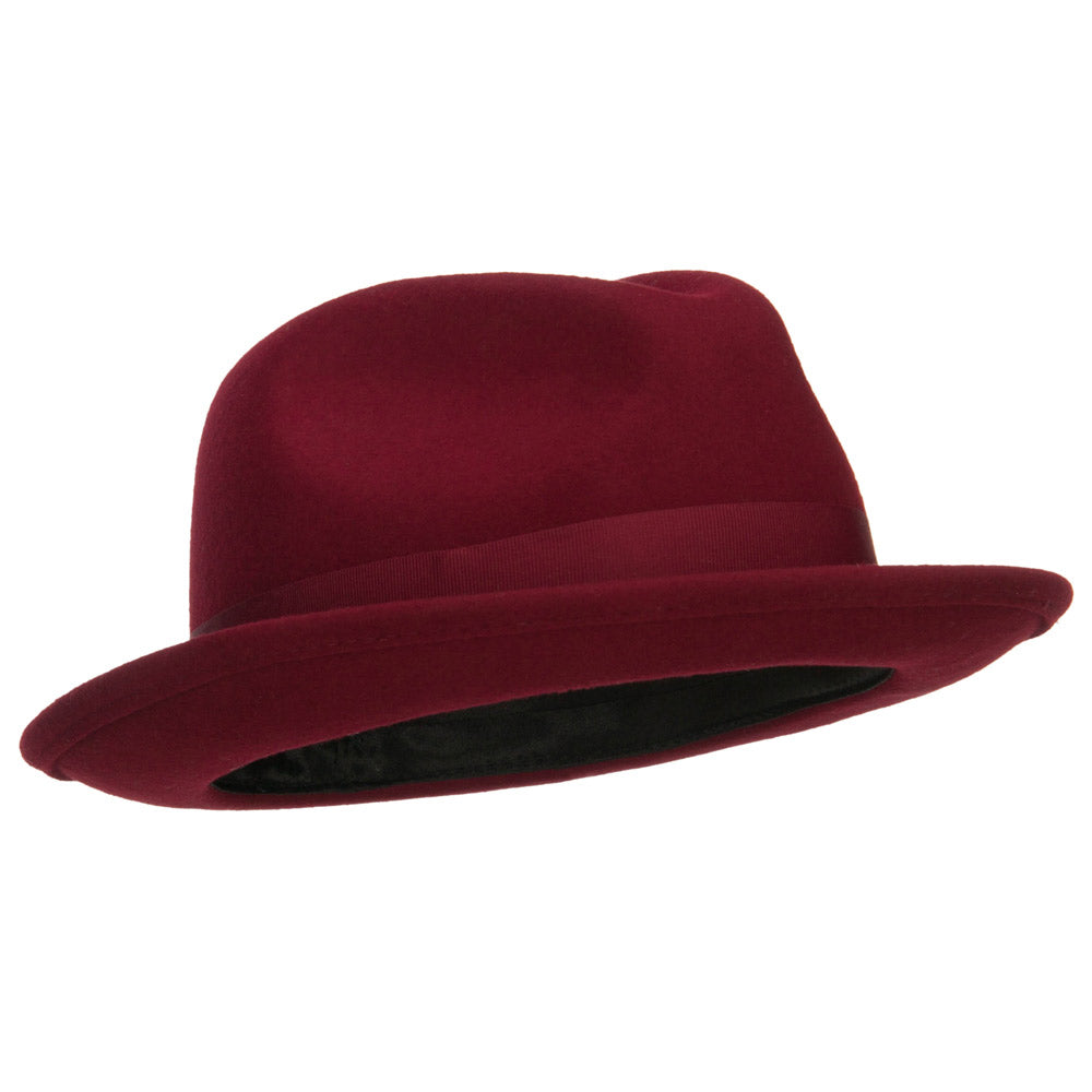 Women's Wool Felt Ribbon Fedora