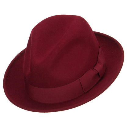 Women's Wool Felt Ribbon Fedora