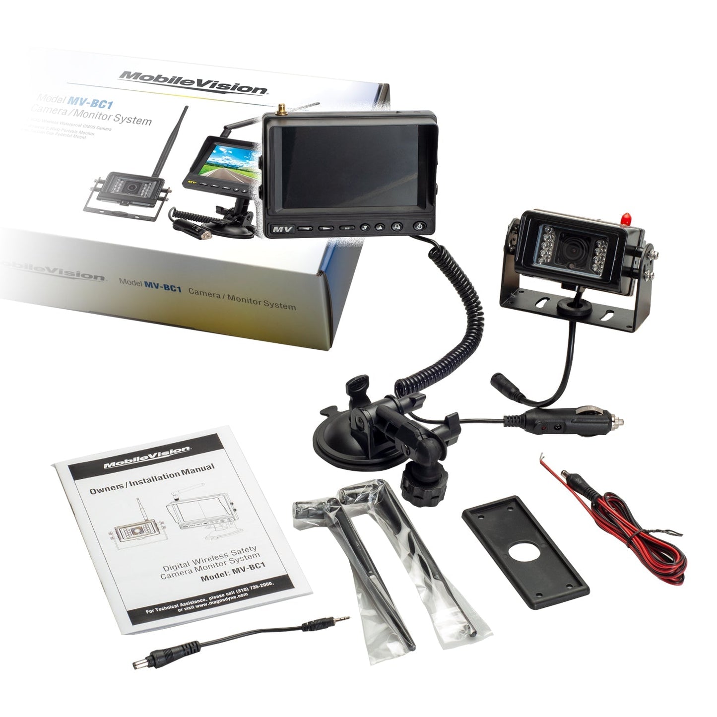 MobileVision MV-BC1 | 2.4Ghz Wireless Camera and 5" Portable Monitor