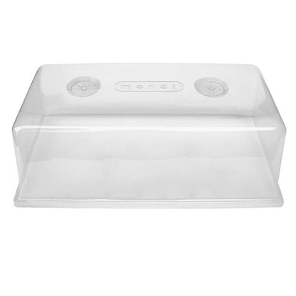 Mondi MONDIG100 7 Inch Tall Clear Plastic Mini Herb Greenhouse with Easy Vents