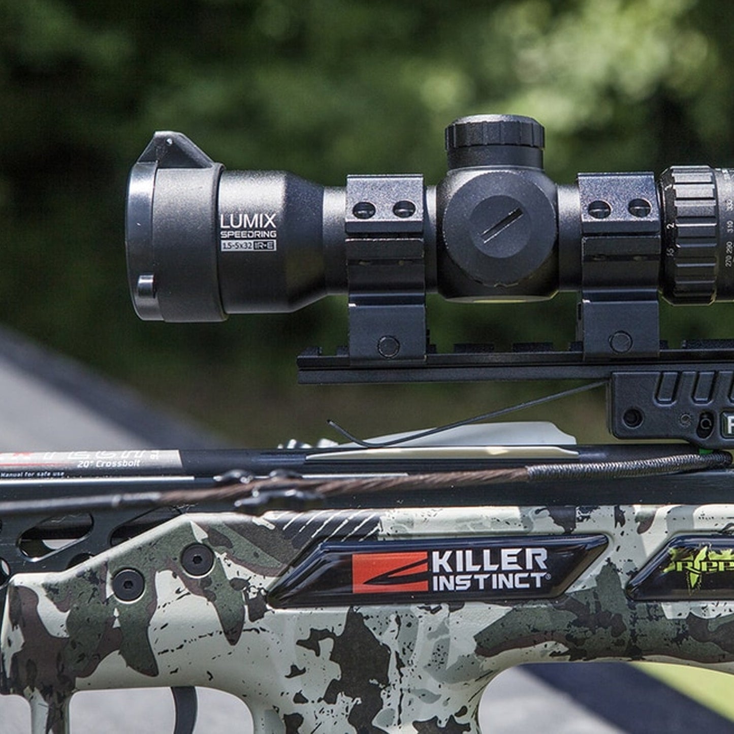 Killer Instinct Lumix Speedring 1.5 to 5 x 32 IR-E HD Hunting Crossbow Scope