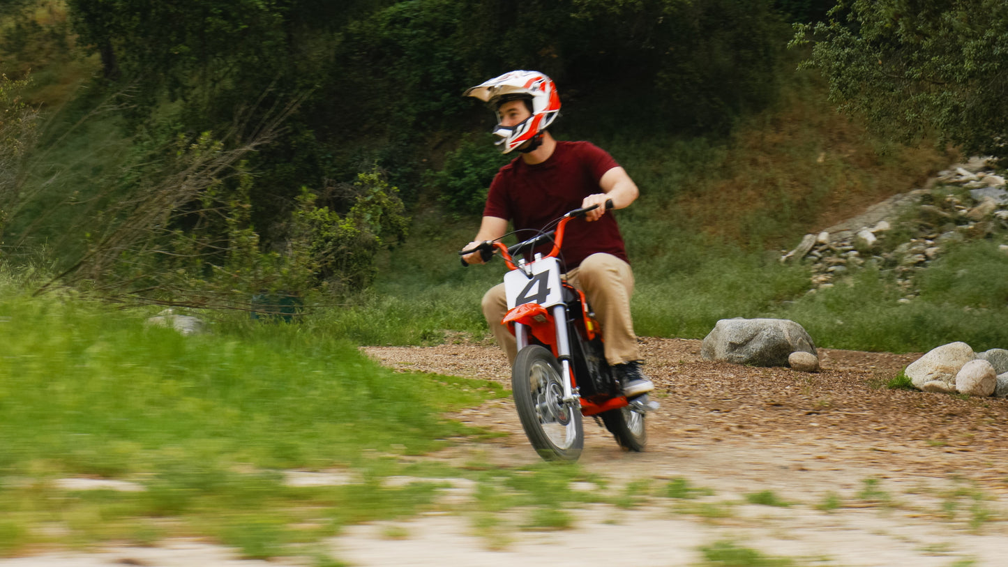 Razor MX500 Red Dirt Rocket High-Torque Electric Motorcycle Dirt Bike for Adult