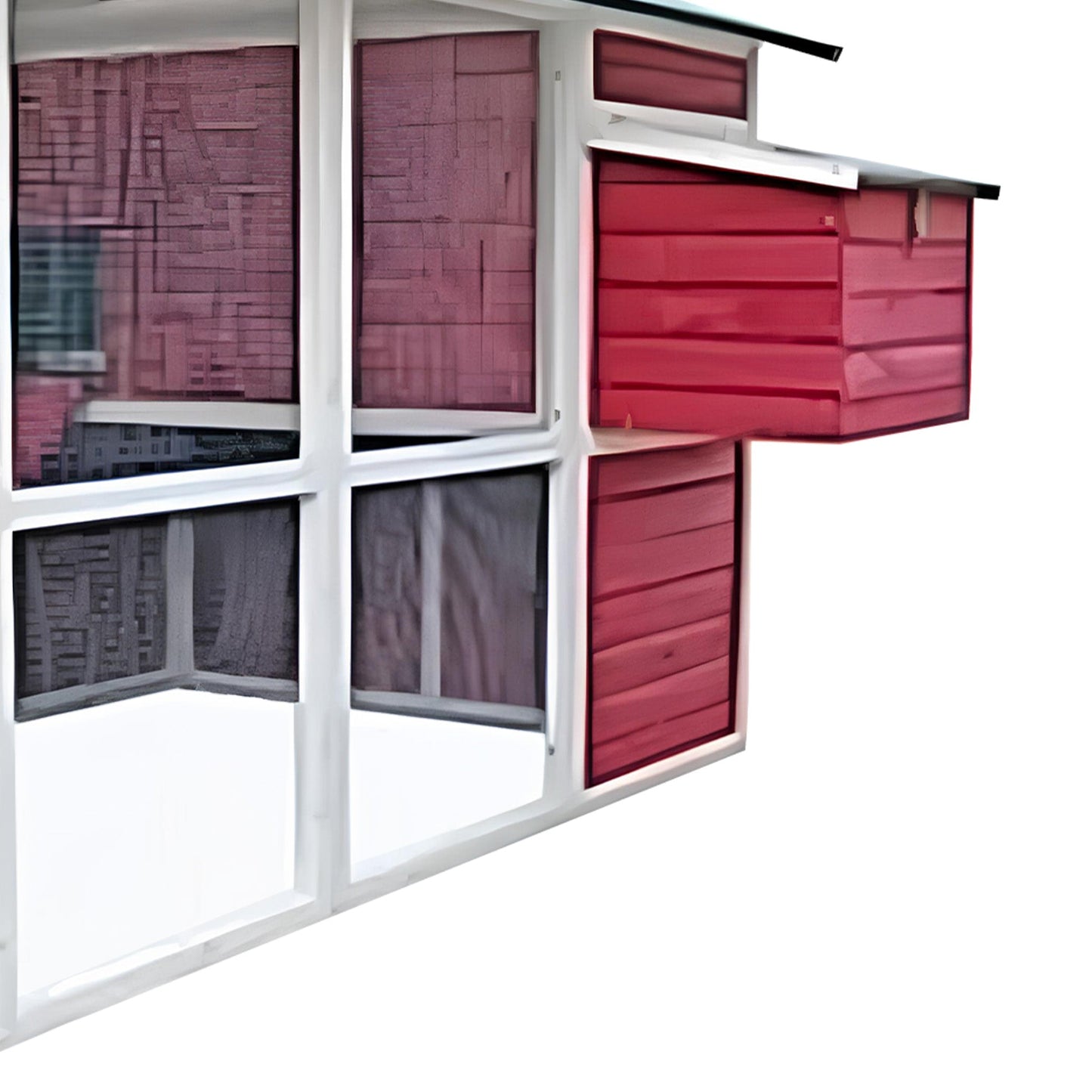 My Backyard Farm Medium Sized 50 by 76 by 50 Inch Vintage Chicken Coop, Red