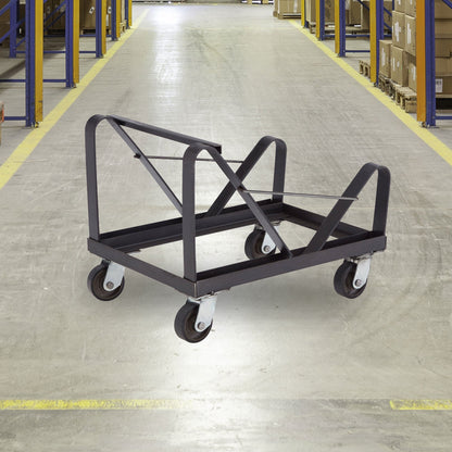 NPS Powder Coated Steel Stackable Chair Dolly for 40 8500 Series Chairs, Black
