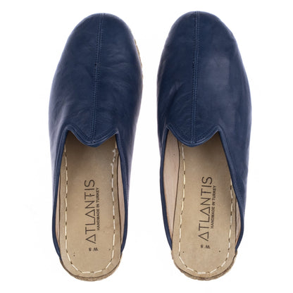 Men's Navy Slippers