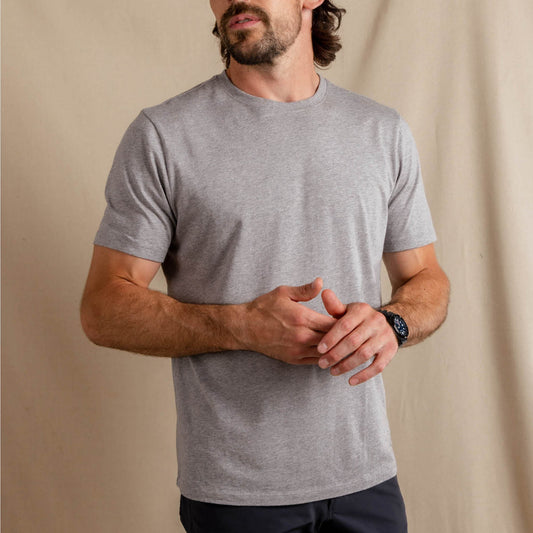 The Everyman™ Tee - Heather Grey | Mens Tee Shirt ft. Super Stupid-Soft™ Fabric