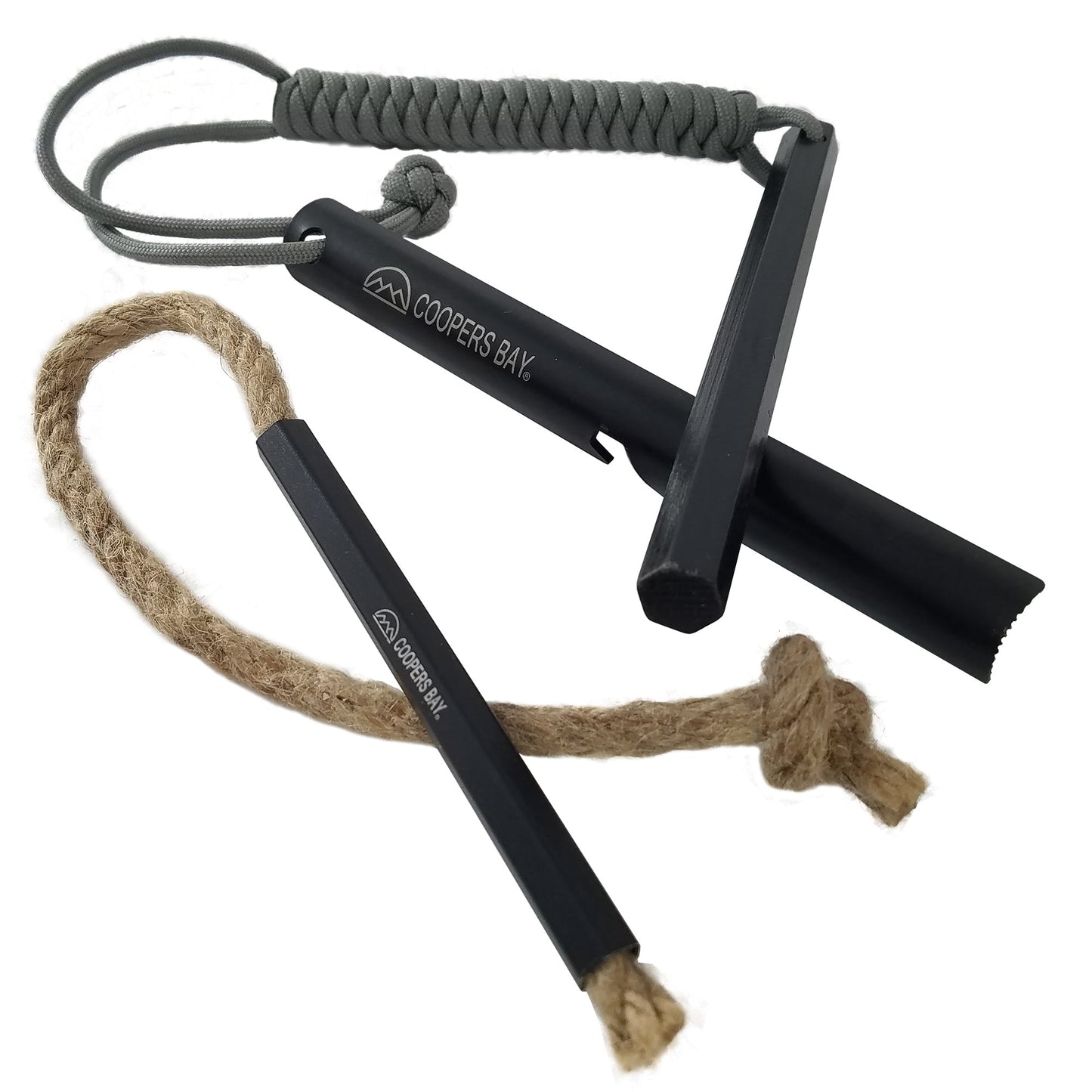 HexaLite™ Ferro Rod & Tinder FireWick Torch Combo Pack