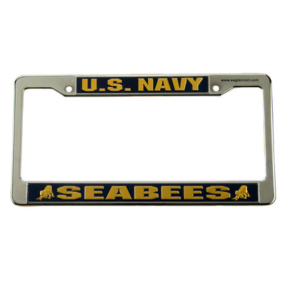 Navy 3D License Frame