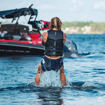 O'Brien Watersports Mens Flex V-Back Lightweight Life Jacket, Yellow, Size Large