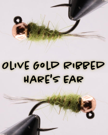 Olive Gold Ribbed Hare's Ear