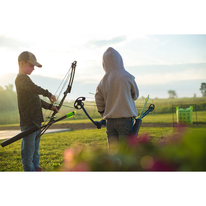 Genesis Archery Original Adjustable Left Handed Compound Bow, Orange (2 Pack)