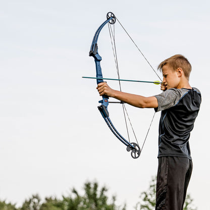 Genesis Original Archery Compound Bow, Adjustable Size, Draw Hand-Right, Yellow