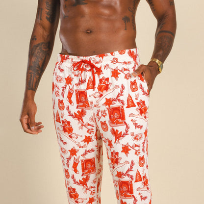 The Santa Slays | Christmas Toile SleepDeep™ Men’s Pajama Joggers