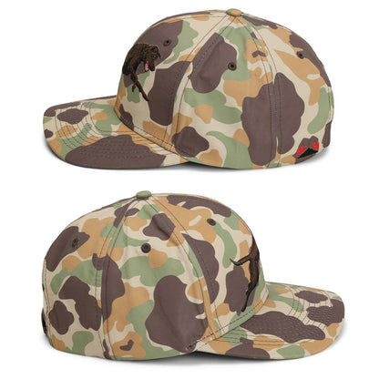 Chocolate Lab 6-Panel Riverside Vintage Camo Cap