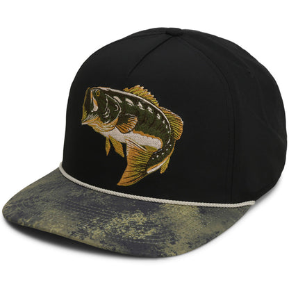 Largemouth Bass 5-Panel Trucker Rope Cap