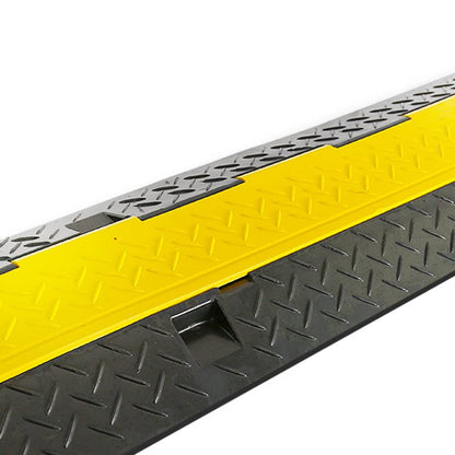 Pyle 5 Channel Cable Wire Protector Cover Ramp w/ Flip Lid for Floor Cord Safety