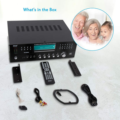 Pyle PD1000BA Bluetooth 4 Channel Home Theater Preamplifier Stereo Sound System