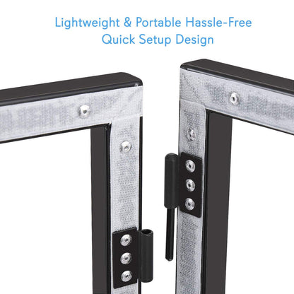 Pyle PDJFAC10 Foldable DJ Front Board Display Booth Cover Screen Scrim Panel