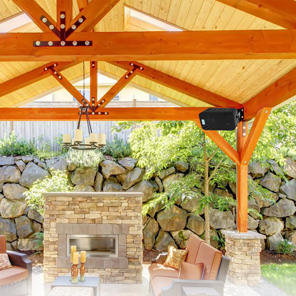 Pyle PDWR50B Waterproof Indoor Outdoor 6.5 Inch Speaker System, Black (2 Pack)