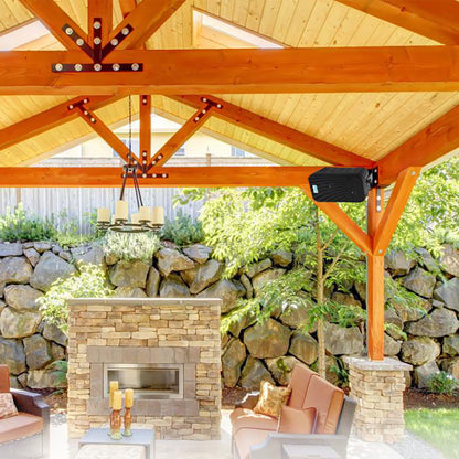 Pyle PDWR50B Waterproof Indoor Outdoor 6.5 Inch Speaker System, Black (2 Pack)