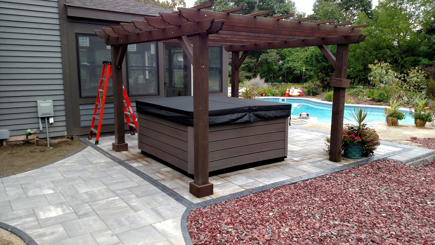 Outdoor Super Deck Redwood Pergola