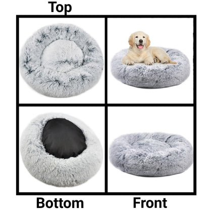 Mr. Peanut's 23" OrthoPlush® Pet Bed - Gray Two Tone