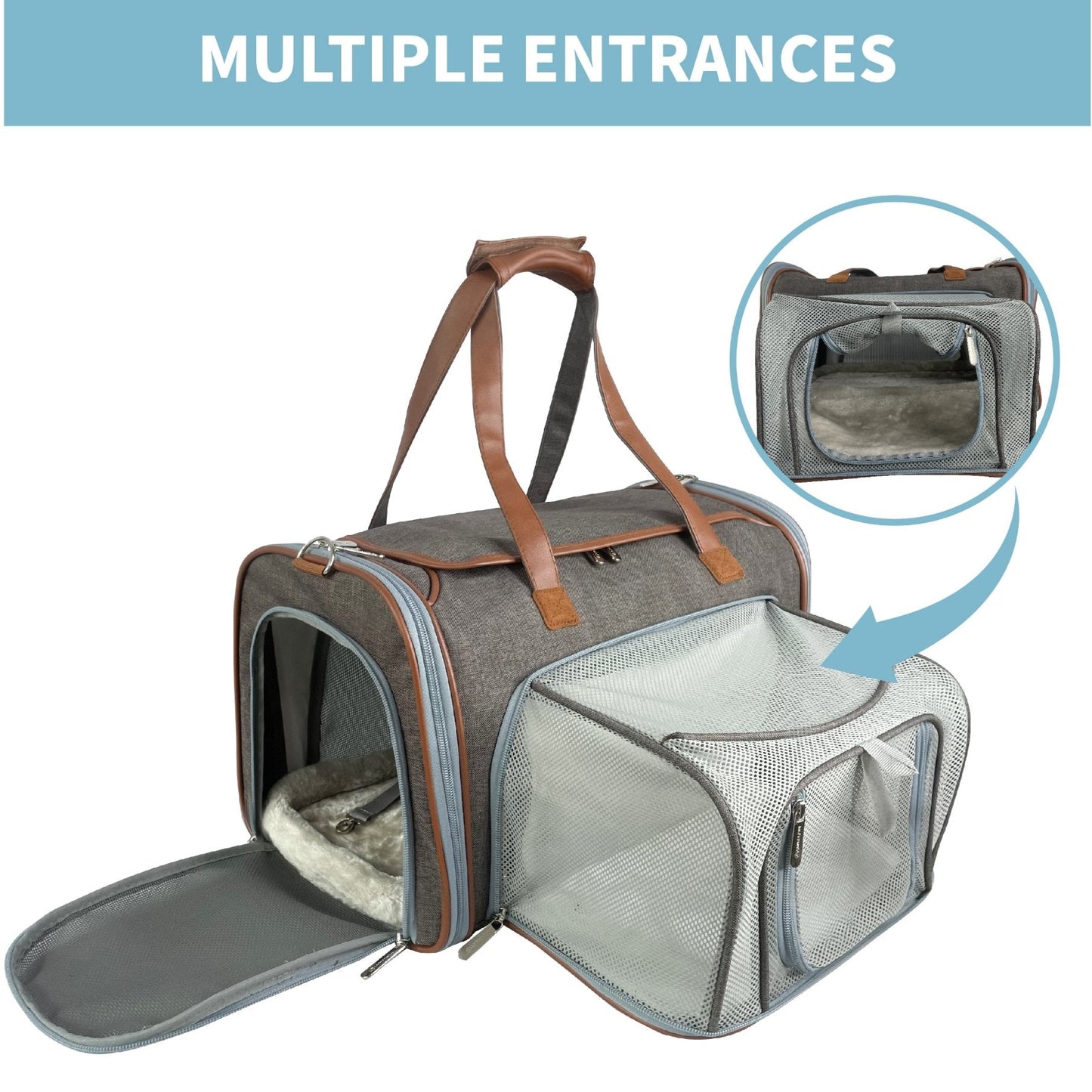 Mr. Peanut's Gold Series Standard Size Airline Compliant Expandable Pet Carrier