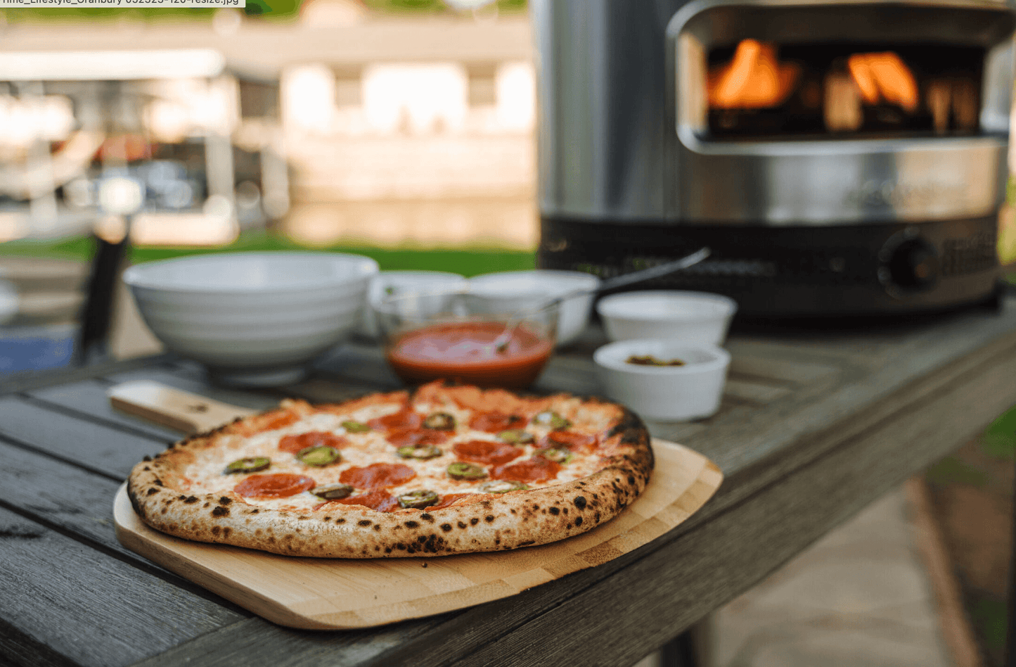 Solo Stove Pi Prime Gas Pizza Oven Outdoor | Portable, Stainless Steel Powerful Demi-Dome Heating, Cordierite Pizza Stone, Panoramic Opening, Perfect for Authentic Stone Baked Pizzas | Pizza Cooking Accessories