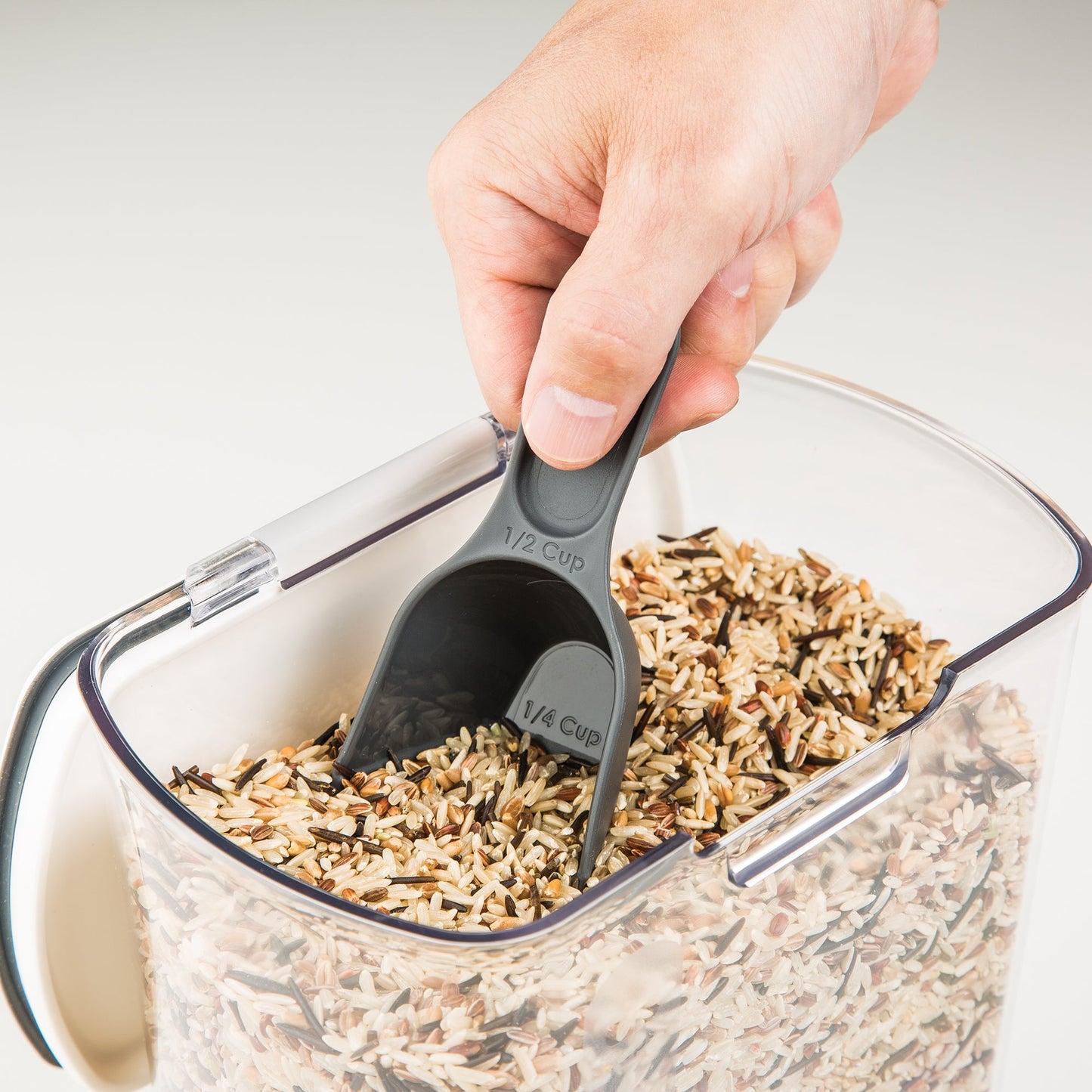 PrepWorks PKS-120 Plastic ProKeeper Grain Storage Container, 1 Piece, Clear