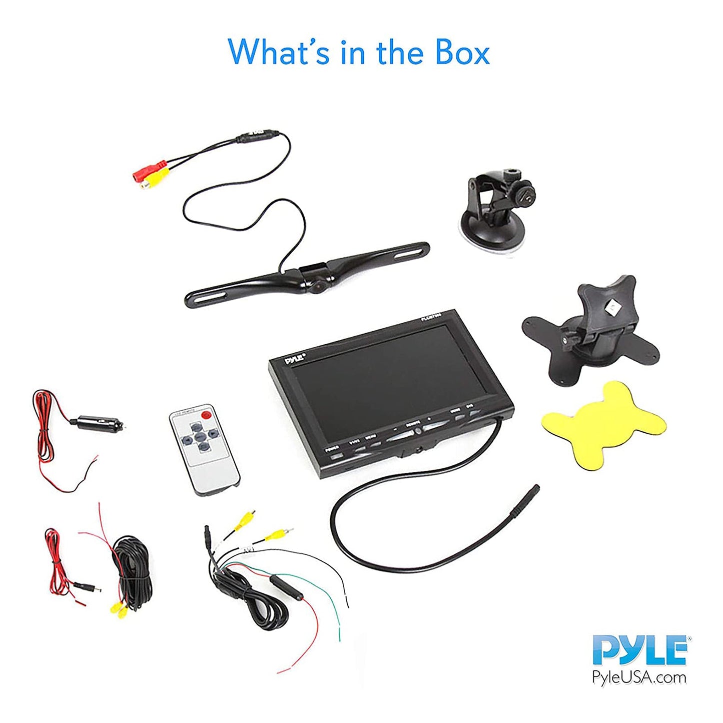 Pyle PLCM7500 7" LCD Rearview Car Backup Camera and Monitor Reverse Assist Kit