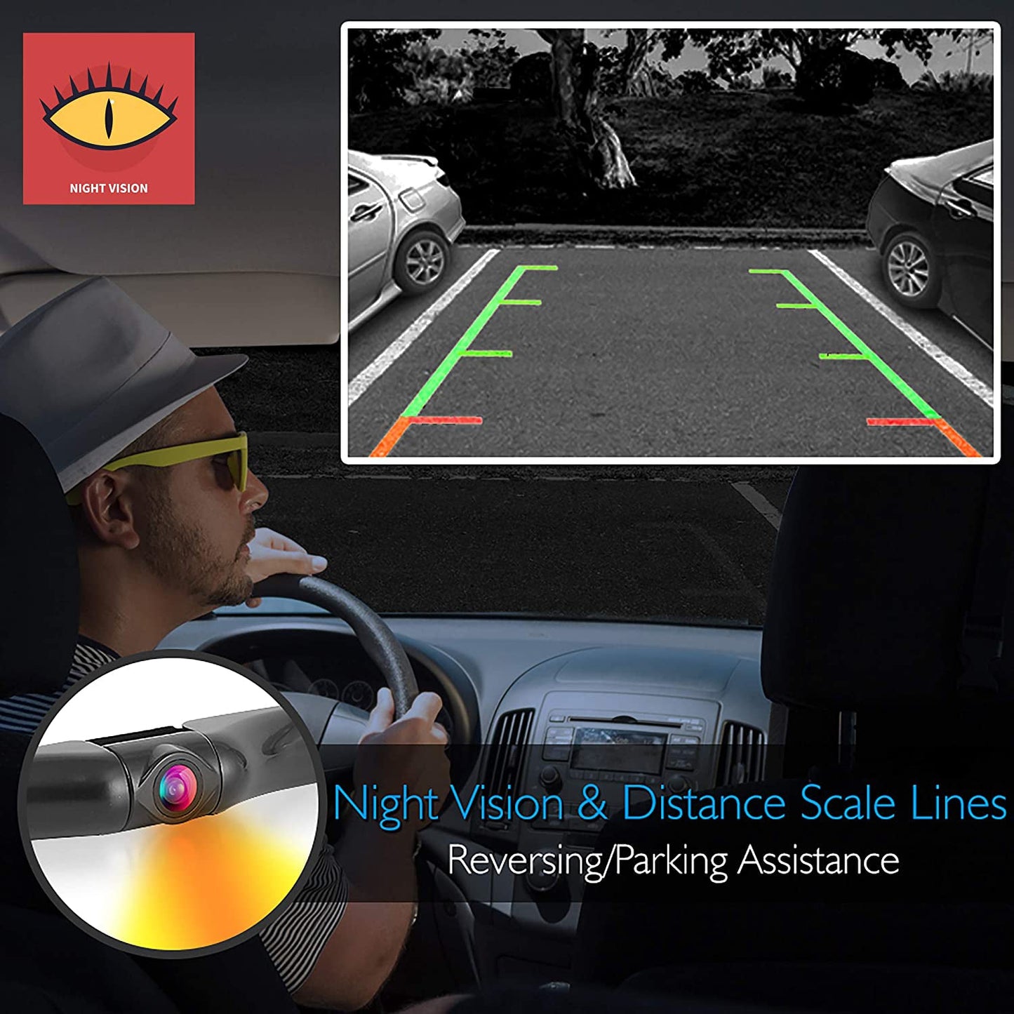 Pyle PLCM7500 7" LCD Rearview Car Backup Camera and Monitor Reverse Assist Kit