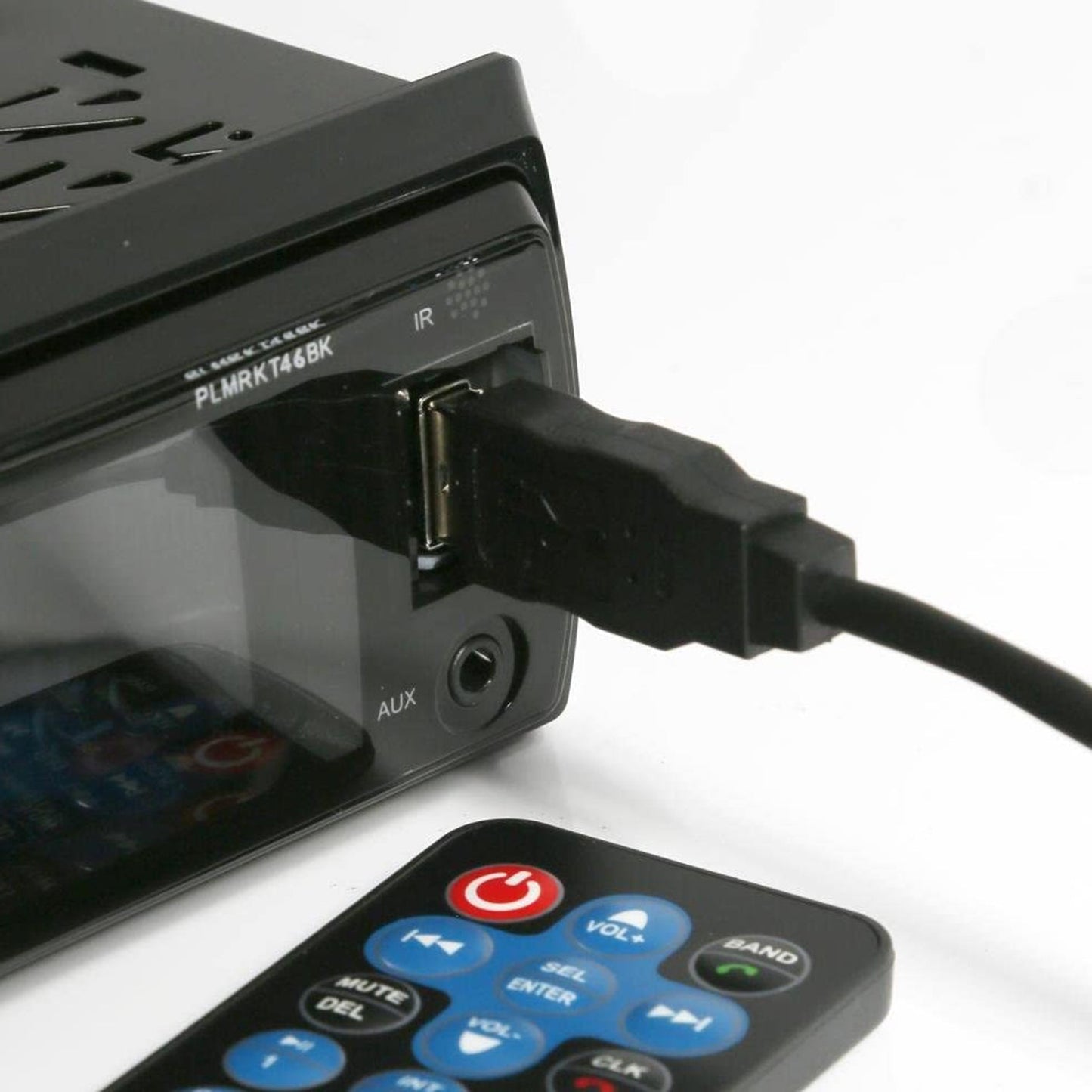 Pyle PLMRKT46BK 5.25 Inch Bluetooth Marine Receiver Stereo & Speaker Kit, Black