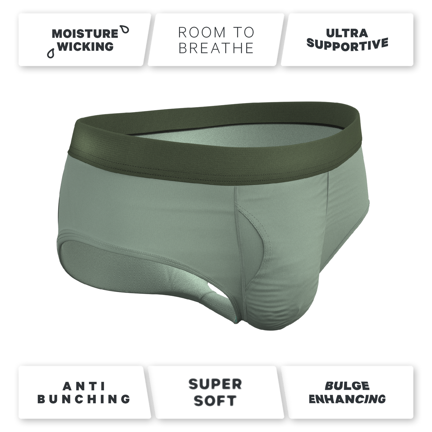 The Manzanilla | Olive Green Ball Hammock® Pouch Underwear Briefs