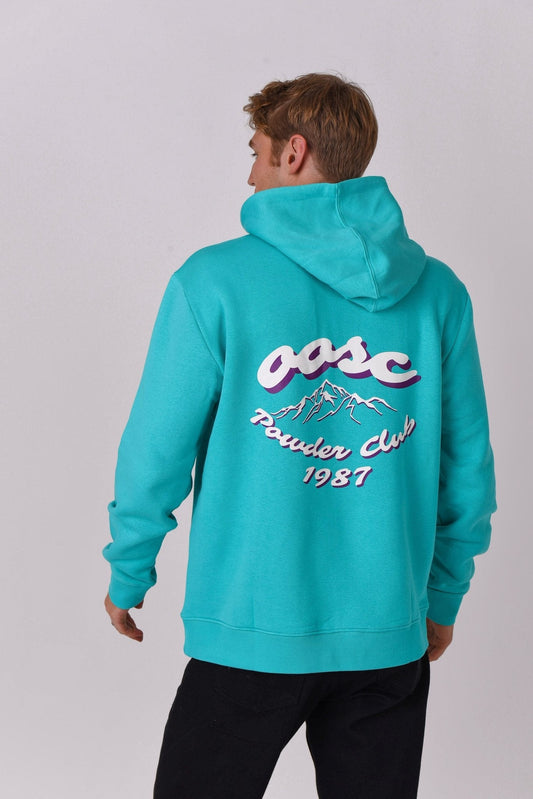 Powder Club Hoodie Aqua