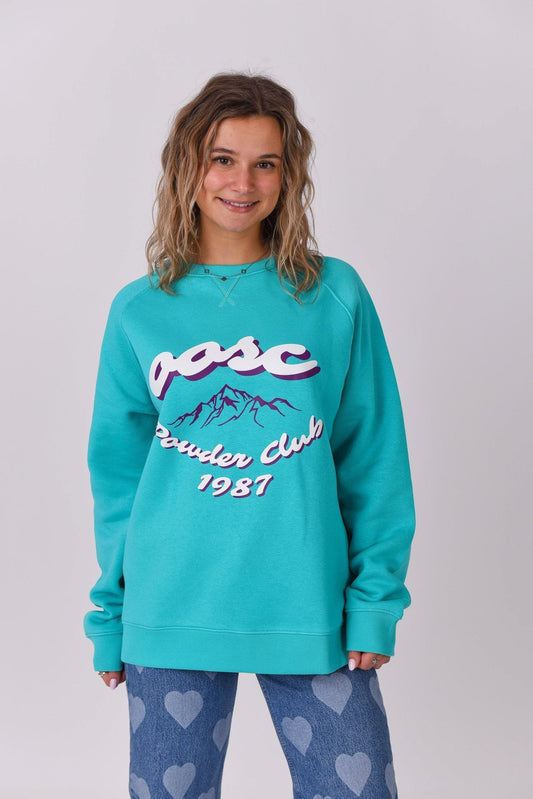 Powder Club Sweatshirt - Aqua