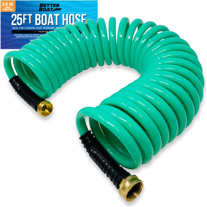 Boat Hose 15Ft, 25Ft and 50FT Self Coil Wash Down