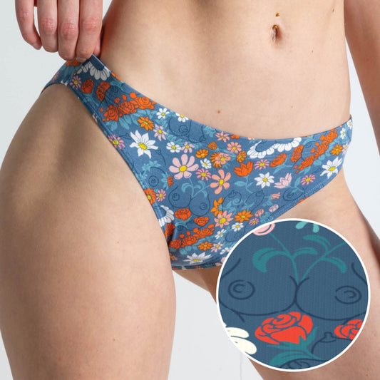 The Gardening Nips | Busty Floral Modal Bikini Underwear