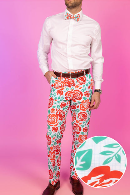 The Win By A Rose | Derby Roses Suit Pants