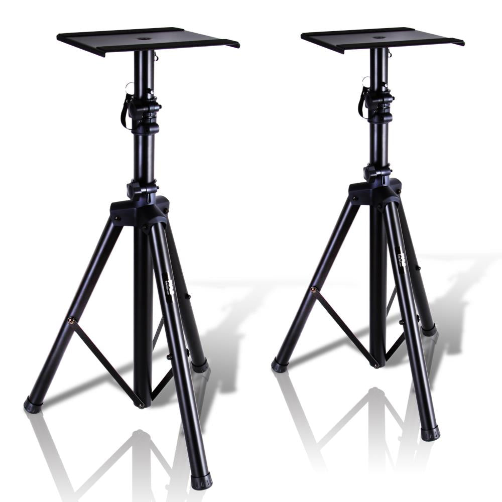 Pyle PSTND32 Universal Tripod Dual Studio Monitor Speaker Stand Mount Kit, Pair
