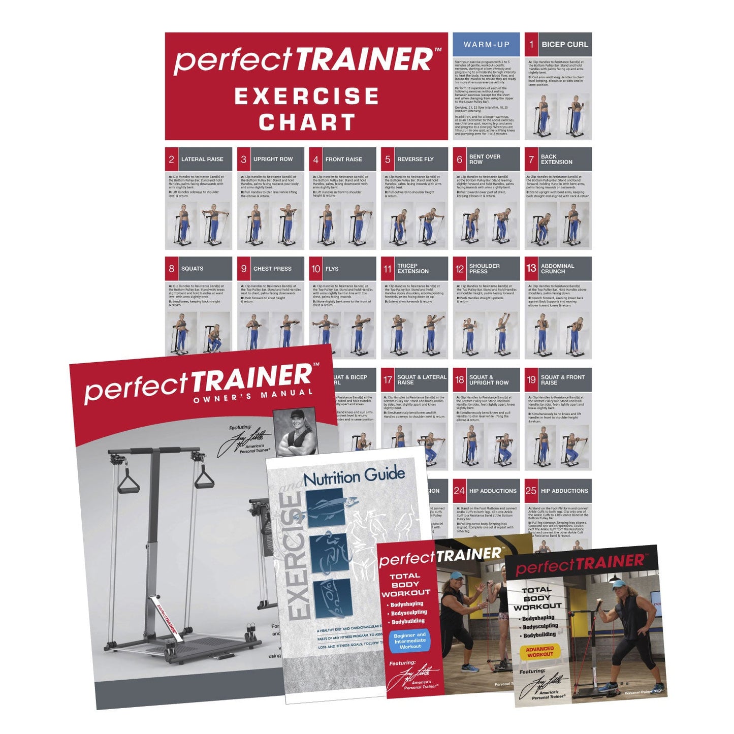 PerfectTrainer by Tony Little Home Gym Resistance Exercise Fitness Machine