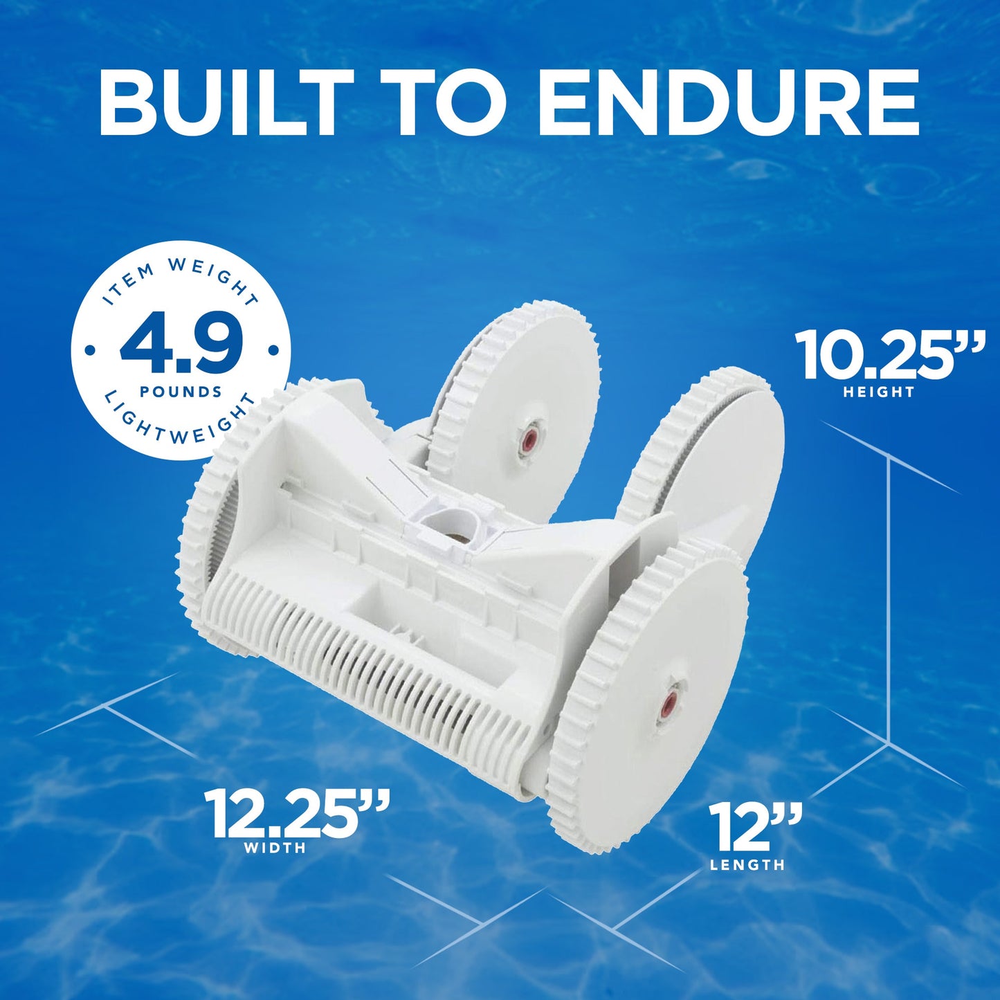 Hayward Poolvergnuegen Lower Body Conversion Pool Cleaner Kit w/ Wheel Suction