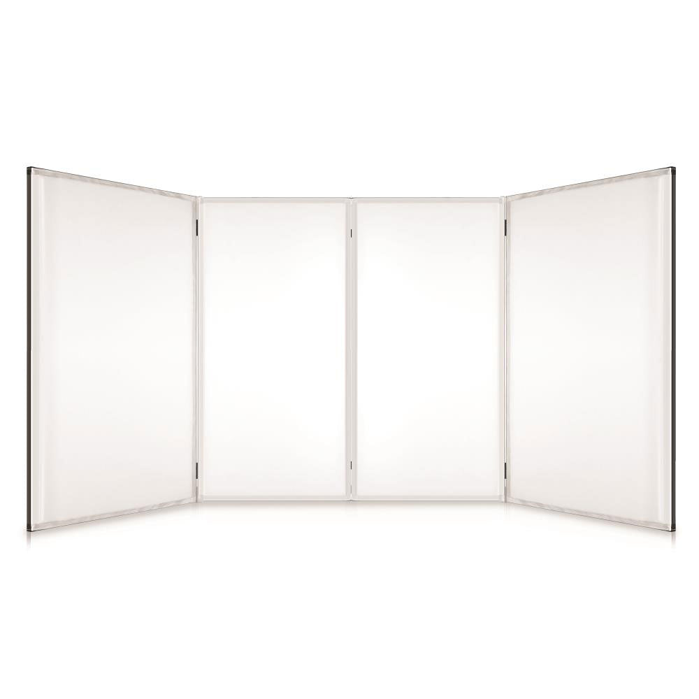 Pyle PDJFAC12 24.2 x 48 x 46 Inch DJ Booth Stand Cover Screen Scrim Panel Facade