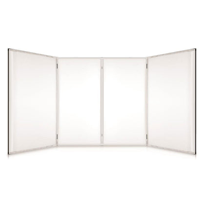 Pyle PDJFAC12 24.2 x 48 x 46 Inch DJ Booth Stand Cover Screen Scrim Panel Facade