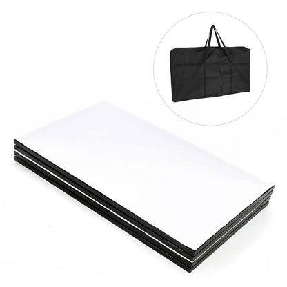 Pyle PDJFAC12 24.2 x 48 x 46 Inch DJ Booth Stand Cover Screen Scrim Panel Facade