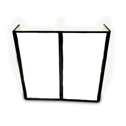 Pyle PDJFAC12 24.2 x 48 x 46 Inch DJ Booth Stand Cover Screen Scrim Panel Facade